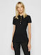 Ralph Lauren Women's Polo Blouse Short Sleeve Black