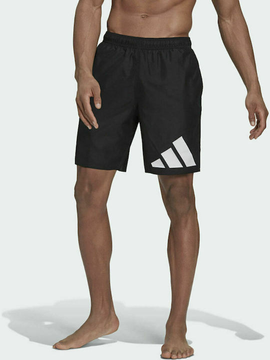 Adidas Classic-Length Logo Men's Swimwear Bermuda Black