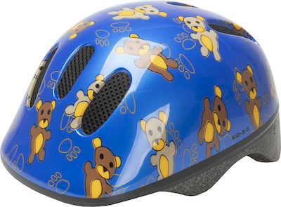 M-Wave Kids' Helmet for City Bike Blue Teddy