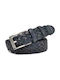 GL-720 Herren Gürtel Gestrickt Blau