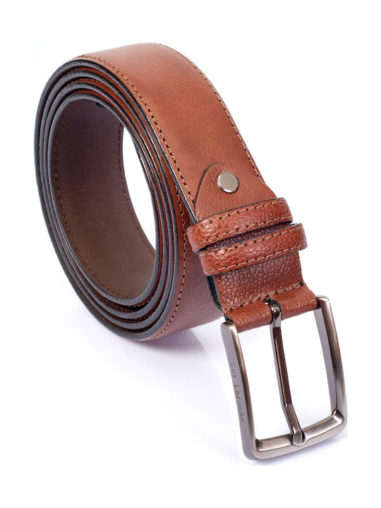 Guy Laroche GL-119 Men's Leather Belt Tabac Brown