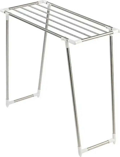 Wenko Folding Floor Clothes Drying Rack Metallic with Hanging Length 5.5m