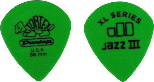 Dunlop Πένα Κιθάρας Tortex Jazz III XL Pick Πάχους 0.88mm Συσκευασία 1τμχ