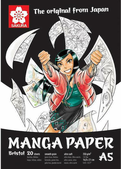 Royal Talens Sketch Pad Sakura A5 Manga Paper 20 Sheets 250g