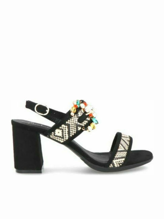 Menbur Platform Women's Sandals Black