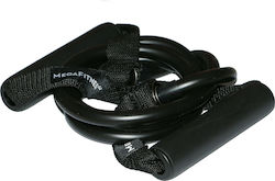 MegaFitness Resistance Band Gymtube Hard with Handles Black 0.03m MegaFitness Resistance Band Gymtube Hard with Handles Black 0.03m