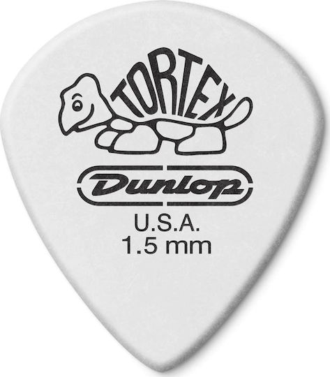 Dunlop Guitar Pick Tortex Jazz III Pick Thickness 1.5mm Packaging 1pc White