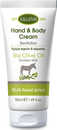 Kalliston Bio Olive Oil Feuchtigkeitsspendende Handcreme Eselsmilch 50ml