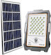 Wasserdicht Solar LED Flutlicht 100W Kaltweiß mit Fernbedienung IP67