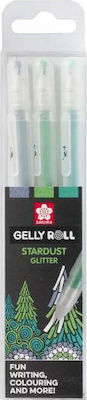 Sakura Gelly Roll Pen with Multicolour Ink 3pcs