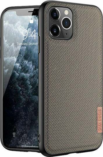 Dux Ducis Fino Covered Nylon Material Green Задна корица Силикон / Текстил Зелен (iPhone 11 Pro)