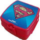 TnS Superman Plastic Kids' Food Container Blue-...