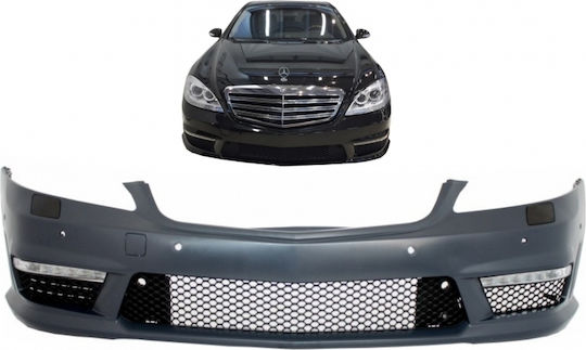 Carner Bumper Car Front Compatible with Mercedes-Benz S W221 2006-2013 Amg S65 Look