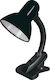 General Trade Office Lamp with Flexible Arm for Socket E27 and Clip in Black Color