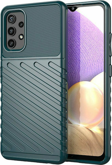 Hurtel Thunder Back Cover Silicone Green (Galaxy A32 4G)