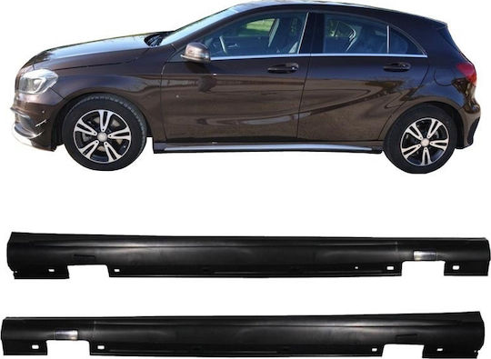 Carner Türschweller Auto Seitwärts 2τμχ Kompatibel mit Mercedes-Benz Eine Klasse W176 2012-2018 Amg A45 Look