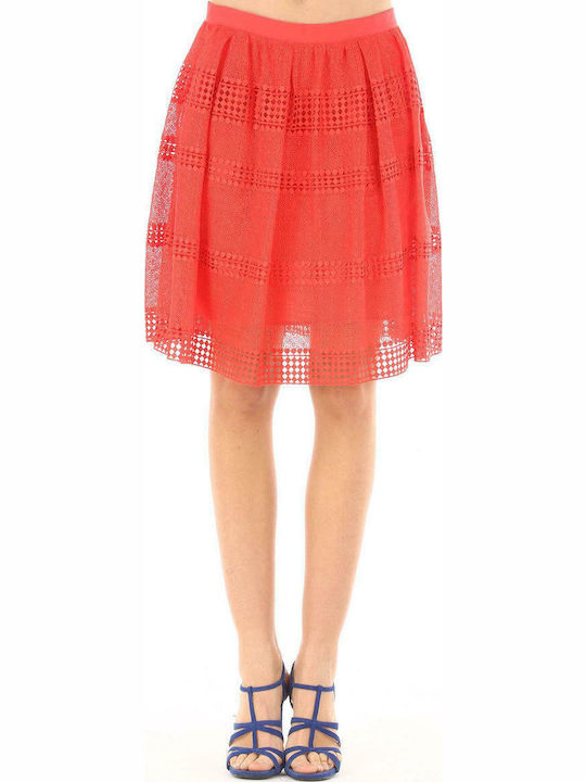 Michael Kors MS77ENB651 Mini Skirt in Red color