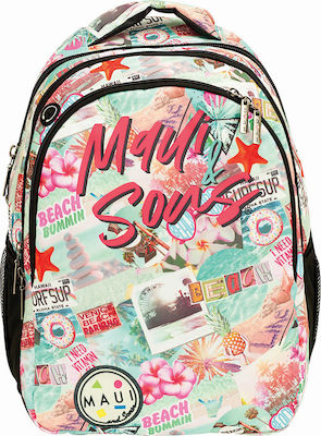 Maui & Sons Polaroid School Bag Backpack Junior High-High School Multicolored 40lt