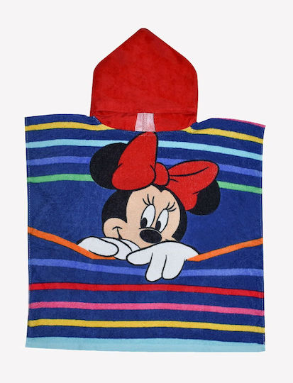 Stamion Kinder Strandponcho Minnie Mehrfarbig 100 x 50cm.