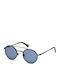 Web Men's Sunglasses with Black Metal Frame and Blue Lens WE0233 90V