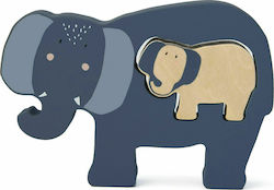 Ξύλινο Παιδικό Puzzle Σφηνώματα Baby Mrs. Elephant για 1+ Ετών 2pcs Trixie Ξύλινο Παιδικό Puzzle Σφηνώματα Baby Mrs. Elephant για 1+ Ετών 2pcs Trixie