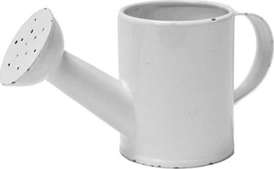 Atmosphera Μεταλλικό Ποτιστήρι Λευκό Λευκό 5x5x13cm