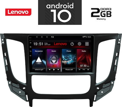 Lenovo Sistem Audio Auto pentru Mitsubishi L200 2015+ cu Clima (Bluetooth/USB/AUX/WiFi/GPS/Partitură) cu Ecran Tactil 9"