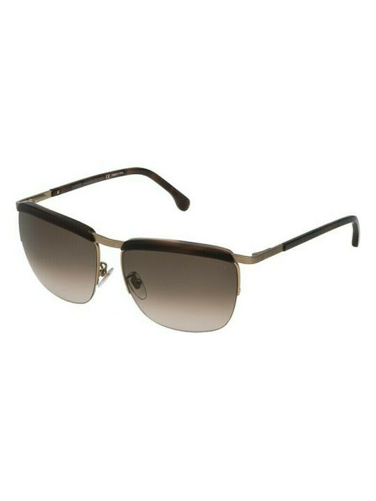 Lozza Sunglasses with Brown Metal Frame and Brown Lens SL2282M 08FT
