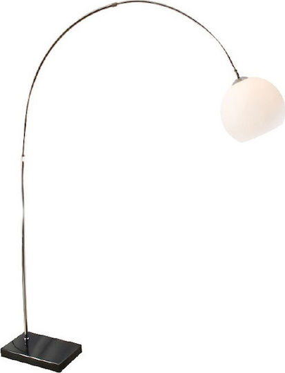 Lampa de podea Î200cm. cu Soclu pentru Bec E27 Argintiu