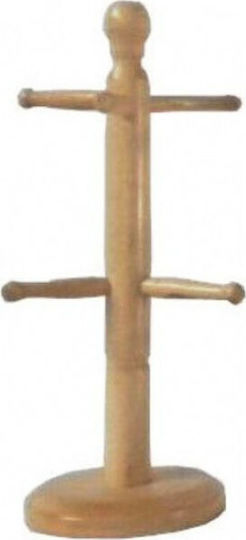 Wooden Mug Stand 14x14x33cm Brown