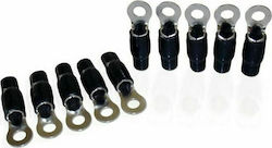 Bizzar Insulated Ring Terminal Black 25pcs D-BRT4ga/Black