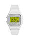 Timex T80 Digital Uhr Chronograph Batterie mit Weiß Metallarmband
