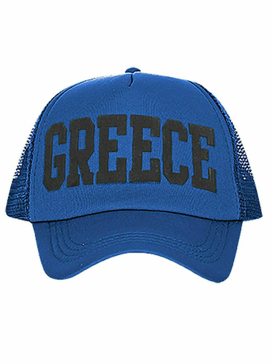 Summertiempo Greece Men's Trucker Cap Blue