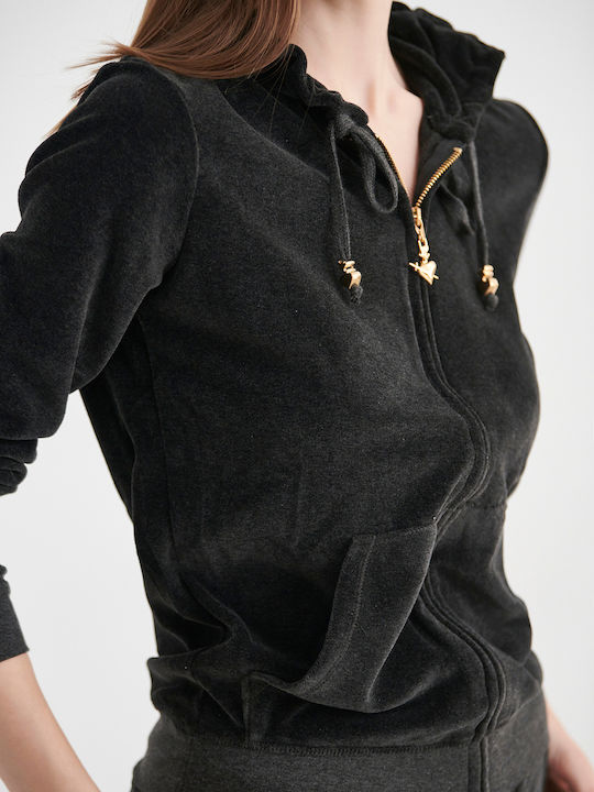 SugarFree Basic Velveteen Women's Sweatshirt Ja...