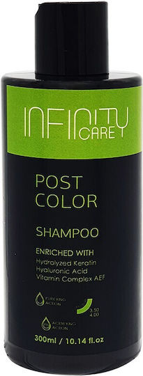Qure Infinity Care Post Color Shampoos Glanz für Gefärbt Haare 300ml