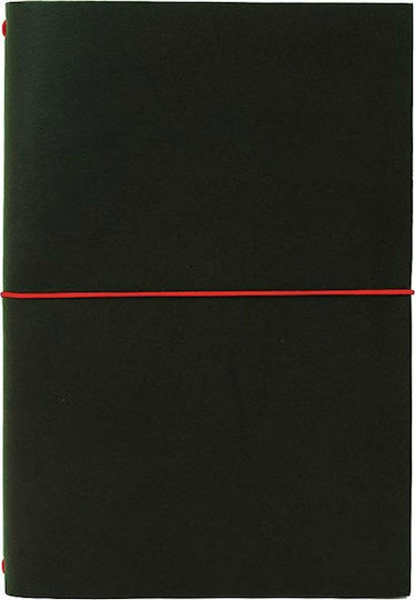Paper Republic Carnet A5 cu Pagini Albe și Elastic Negru