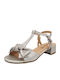 Caprice Anatomic Leather Women's Sandals Silver