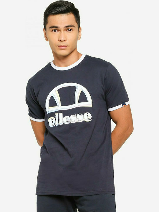 Ellesse Men's Short Sleeve Blouse Polo Navy Blue