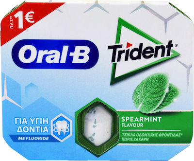 Trident 9 Oral-B mit Geschmack Pfefferminz Ohne Zuckerzusatz 1Stück 17gr