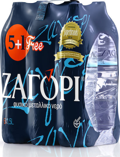 Zagori Plastic Natural Mineral Water 6x1.5lt