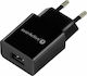 everActive Charger Without Cable with USB-A Port Blacks (SC-200B)