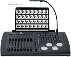 ADJ Link DMX Controller Κονσόλα Φωτισμού Συμβατό Λειτουργικό iOS και Σύνδεση USB (για PC) ADJ Link DMX Controller Κονσόλα Φωτισμού Συμβατό Λειτουργικό iOS και Σύνδεση USB (για PC)