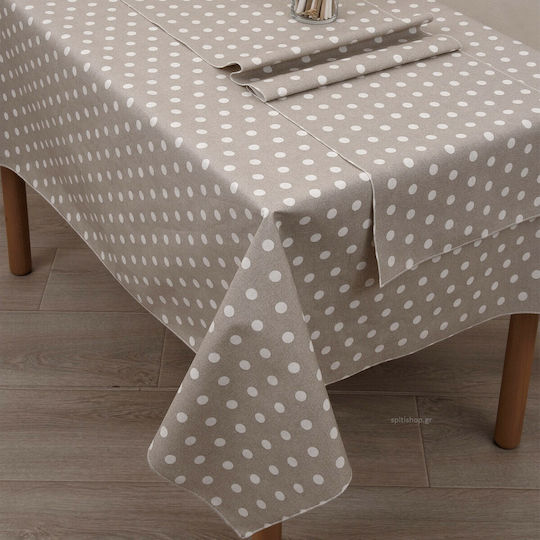 Viopros Vicky Σουπλά Υφασμάτινο Λευκό 50x35cm 2τμχ