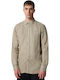 Gervas 3 Langärmlig Leinen Hemd Beige