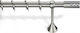 Viobrass Metallic Curtain Pole Single Φ25mm 220cm Nickel Matte
