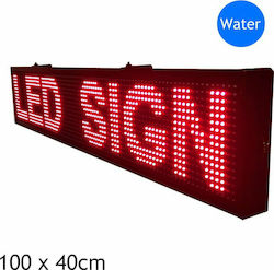 Semn LED rulant Cu o singură față Impermeabila 100x40cm Roșu Semn LED rulant Cu o singură față Impermeabila 100x40cm Roșu
