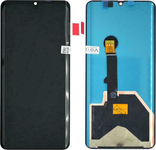 O ecran Amoled cu Mecanism Tactil și Cadru pentru Huawei P30 Pro (Negru)