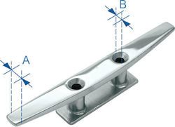 Lalizas Dock Cleats Επίπεδη 4" Inox 316