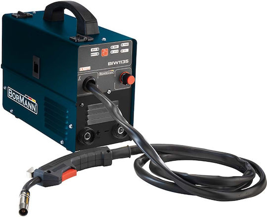 Bormann BIW1135 Welding Machine MAG / MIG with Maximum Welding Current 130A and Duty Cycle 60%