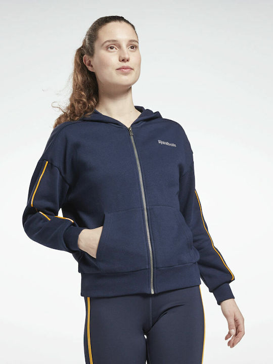 Reebok Piping Jachetă hanorac pentru femei Cu g...